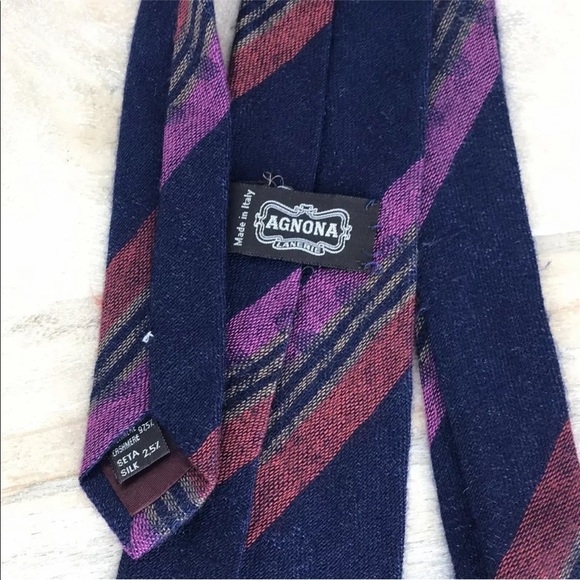 AGNONA‎ men’s Cashmere Silk Ties Multicolored - Picture 1 of 3